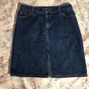 The Limited Denim Jeans Skirt Dark Blue Size 8